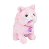 DYNWAVE Interactive Toy Figure Stuffed Animal Lightweight Funny Electric Walking Cat Toy with Record Function for Children Gift, Pink view 1