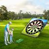 BaiYuan Portable Golf Chipping Game Set for Dads & Junior Golfers, Indoor, Outdoor Backyard & Lawn Fun with 24 Sticky Balls, Putting Mat, 2 Putter & Carry Bag - Family Golf Gifts view 2