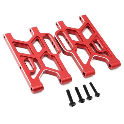 RC Car Parts Compatible with Arrma for Mojave 4S 4X4 for BLX 1/8 RC Car Upgrade Parts Accessories Metal Front Suspension Arm for Swing Arm(Red)
