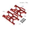 RC Car Parts Compatible with Arrma for Mojave 4S 4X4 for BLX 1/8 RC Car Upgrade Parts Accessories Metal Front Suspension Arm for Swing Arm(Red) view 2