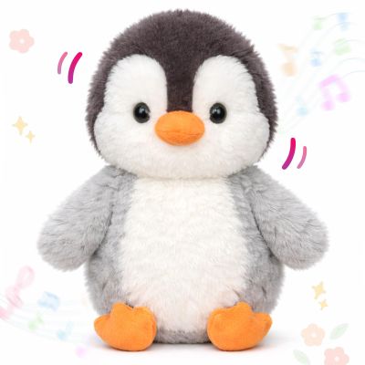 Easfan Penguin Talking Singing Stuffed Animal with Swaying Flapping Wings Interactive Plush Toy Funny Toy for Kids Toddlers Christmas Der Gifts,9''