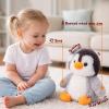 Easfan Penguin Talking Singing Stuffed Animal with Swaying Flapping Wings Interactive Plush Toy Funny Toy for Kids Toddlers Christmas Der Gifts,9'' view 3