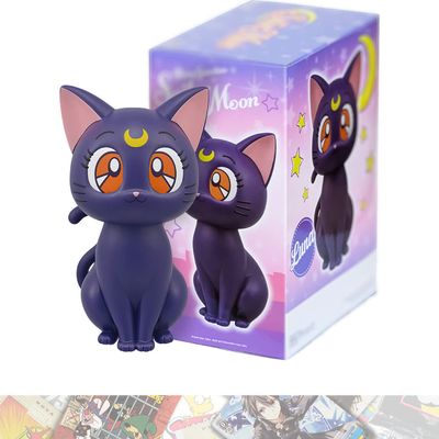 BANDAI SPIRITS Luna: 15cm Sofvimates Statue Figurine Bundled with 1 A.C.G. Compatible Theme Trading Card (18619)