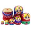 Rwigeboo 7Pcs/Set Russian Nesting Dolls, Wooden Matryoshka Doll Set with Girls Printing Effortless Disassembly & Assembly Nesting Dolls for Collection Decoration view 4