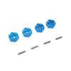 16101 16102 16103 16104 16106 16201 12mm Metal Wheel Hex Hub Adapter Compatible with 1 16 Scale RC Car Models Compatible with Various RC Vehicles Upgrade Parts Accessories(Blue) view 1