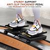 Indoor Ski Simulator Balance Board,w/Ski Poles & Mat,Gym Waist Strength Exercise Equipment,Strength and Balance Training Device view 3