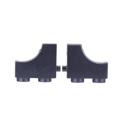 2PCS Aluminum Servo Mounts for RH1043 RH1045 RC Car, Upgrade Accessories for 1/10 Scale Vehicle Model, Durable Lightweight Replacement Parts with Easy Installation (10696T Titanium Color)