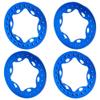 4Pcs 2.9inch Metal Wheel Rings Compatible with 1 6 Scale RC Cars Like SCX6 AXI05000 AXI05001 Trail Honcho Upgrade Parts(C Blue) view 1