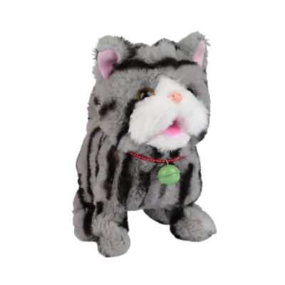 JWQFBC Interactive Toy Figure Stuffed Animal Electronic Pet with Voice for, Gray