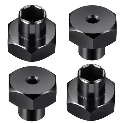 4Pcs 5mm to 7mm Or 12mm Hex Wheel Hub Adapters Compatible with 1/24 Scale Wheels On 1/10 RC Car Upgrade Parts Fits SCX24 and D12 Models(5 to 12mm)