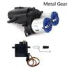 2 Speed Gearbox Transmission Upgrade Part Compatible with 1 12 Scale RC Car Compatible with P06 LD P06 LD1201 Unimog Models(Metal Gear) view 2