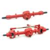 1/12 RC Car Metal Front and Rear Axle Parts D96 MN98 MN99S MN45 Compatible with Various 1 12 Scale RC Models(Red) view 1