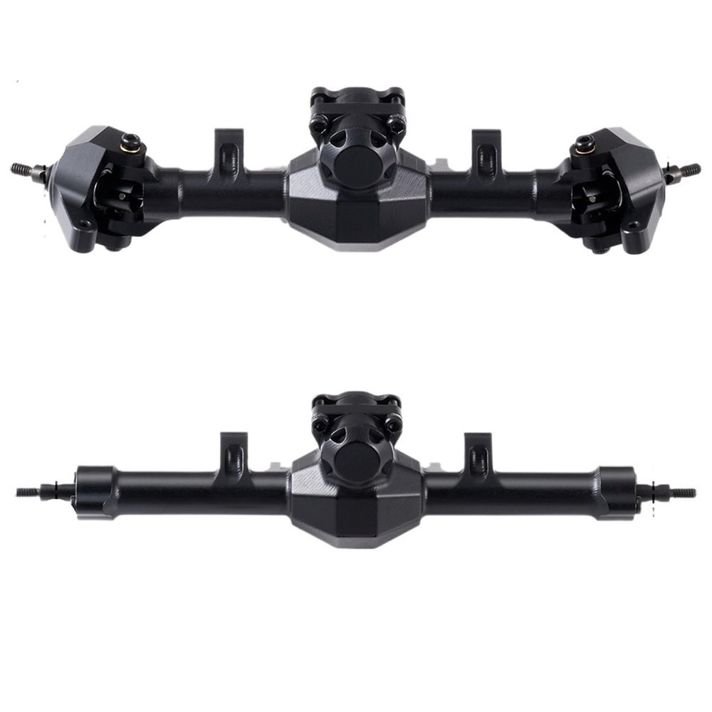 Alu Alloy Front Rear Axle 97/105mm Standard/Extended Axles for 1/24 for Axial SCX24 Parts confident(Extended-Front Rear)