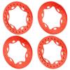 4Pcs 2.9inch Metal Wheel Rings Compatible with 1 6 Scale RC Cars Like SCX6 AXI05000 AXI05001 Trail Honcho Upgrade Parts(C Red) view 1