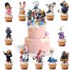 13 Pcs Cute Animals Happy Birthday Cake Toppers, Cartoon Theme Cake Decorations, The Perfect Choice for Birthday Parties and Themed Parties view 1