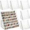 6 Pack 7 Layers Clear Display Shelf for Funko Pop Acrylic Clear Display Case for Bitty Pop Mini Collectible Toys Display Shelf for Mini Action Miniature Storage Compatible with Bitty Pops Funko view 1