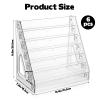6 Pack 7 Layers Clear Display Shelf for Funko Pop Acrylic Clear Display Case for Bitty Pop Mini Collectible Toys Display Shelf for Mini Action Miniature Storage Compatible with Bitty Pops Funko view 2