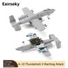Eairsoky 1:100 Scale A-10 Thunderbolt II Warthog Metal Fighter Jet Model Military Die-cast Aircraft Models for Collection or Gift view 3
