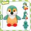 Easfan Kingfisher Talking Singing Stuffed Animal Bird with Swaying Flapping Wings Interactive Plush Toy Funny Animated Toy for Kids Toddlers Easter Birthday Gift,9'' view 2
