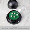 Automatic Lucky Dice Cup Set with 5 Dices, Anti Trap Ktv Pub Transparent Reusable Plastic Automatic Roller Cup Black view 2