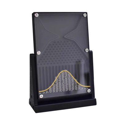 12*18cm Galton Board Probability Demonstrator Model,Probability Teaching Demonstration with Curve,Effective Statistical Law Experiment Tool,for Mathematics Education and Financial Analysi(Color:Black)