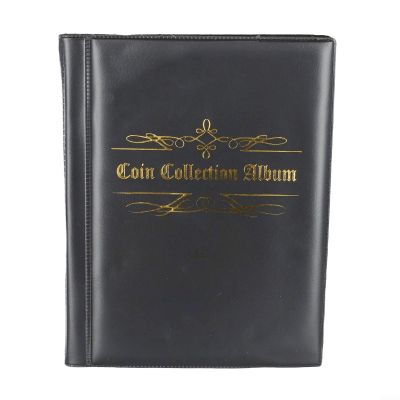 480 Pocket Coin Collection Album Book for 27mm Holders, Portable Storage Organizer for Collecting and Displaying Pennies, Quarters and Other Coin