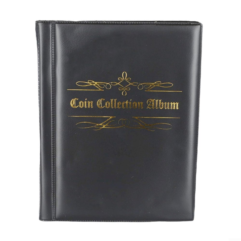 480 Pocket Coin Collection Album Book for 27mm Holders, Portable Storage Organizer for Collecting and Displaying Pennies, Quarters and Other Coin