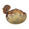AENIMELY Realistic Dinosaur Egg Toy - Solid Dinosaur Figure Model, Educational for Kids, Cake Topper, Party Decoration & STEM Project (Triceratops) view 1