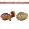 AENIMELY Realistic Dinosaur Egg Toy - Solid Dinosaur Figure Model, Educational for Kids, Cake Topper, Party Decoration & STEM Project (Triceratops) view 3