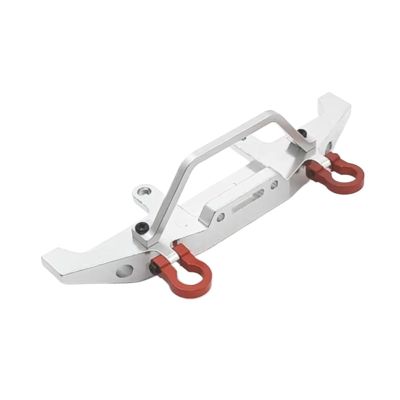RC Crawlers Toys For WPL C14 C24 C34 C44 B14 B16 B24 B36 For HengLong For JJRC For FeiYu Upgrade Metal Front Bumper RC Car Parts(Silver)