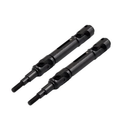 2Pcs Metal Drive Shaft CVD Rear Driveshaft 14210 14209 1/14 RC Car Upgrade Parts(Black)