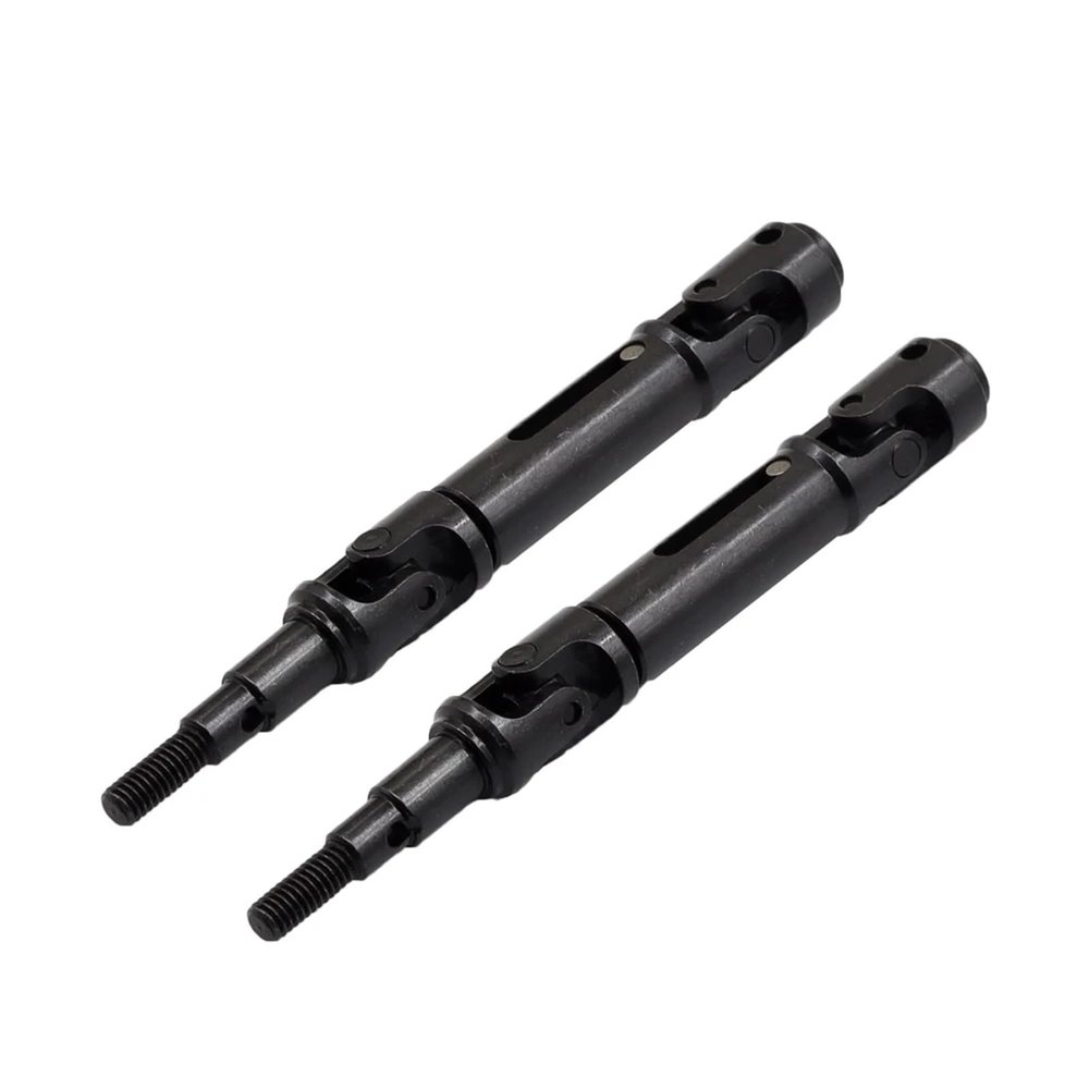 2Pcs Metal Drive Shaft CVD Rear Driveshaft 14210 14209 1/14 RC Car Upgrade Parts(Black)