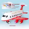 Airplane Toys for Toddlers 3-5, Foldable 4 Layer Toddler Car Track Playset, Toy Plane Transport Car Carrier & 6 Race Cars,Toy Airplane for Boys Age 4-7,Plane Toy for Birthday, Chritmas Gift view 3