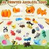 Capoda 24 Pack Easter Eggs With 3D Printed Animals Eggs Colorful Plastic Filled with Flexible Mini Animals Easter Egg Fillers for Basket Stuffers Egg Hunt Supplies Spring Party view 3