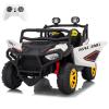 24V Ride on Toy for Big Kids with Remote Control - 2 Seater Ride on Car with 3 Speeds and Led Lights - Electric Car for Kids with Bluetooth (Snow) view 1