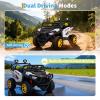 24V Ride on Toy for Big Kids with Remote Control - 2 Seater Ride on Car with 3 Speeds and Led Lights - Electric Car for Kids with Bluetooth (Snow) view 2