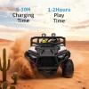 24V Ride on Toy for Big Kids with Remote Control - 2 Seater Ride on Car with 3 Speeds and Led Lights - Electric Car for Kids with Bluetooth (Snow) view 4