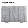 100 Pcs 25mm Clear Round Coin Capsules for Storage Box, Portable PP Holder Case for Collecting Copper, Silver, Gold and Commemorative Coin view 4