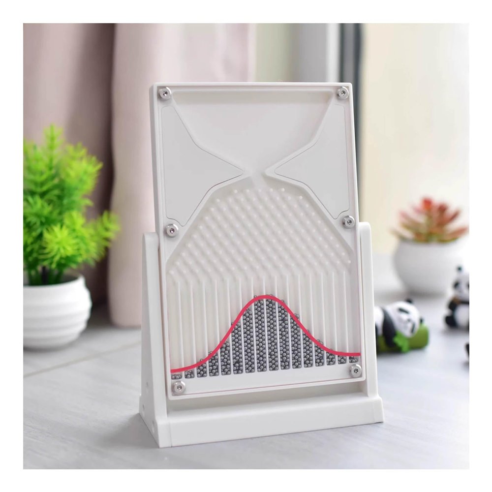 12*18cm Normal Distribution Mathematical Model With Curve,Effective Statistical Law Experiment Tool,Inspire Curiosity And Enhance Learning,for Probability Education And Financial Models(Color:White)