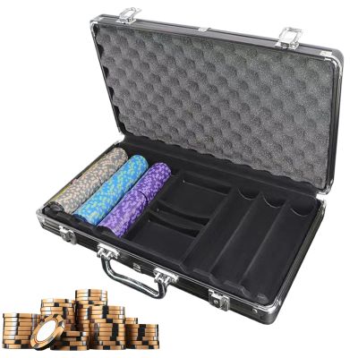 Aluminum Poker Case - Capacity Aluminum Alloy Matte Black - Poker Chip Protection Display Case - for Lovers Family Friends Enthusiasts Beginners