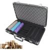 Aluminum Poker Case - Capacity Aluminum Alloy Matte Black - Poker Chip Protection Display Case - for Lovers Family Friends Enthusiasts Beginners view 1