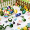 Capoda 12 Pack Easter Eggs With 3D Printed Axolotl Animal Colorful Plastic Filled with Flexible Mini Animals Easter Egg Fillers for Basket Stuffers Egg Hunt Supplies Spring Party view 4