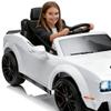 12V Electric Ride on Car Remote Control,Wireless Music Vehicle Car for Boys Girls Gifts White view 1