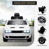 12V Electric Ride on Car Remote Control,Wireless Music Vehicle Car for Boys Girls Gifts White view 2