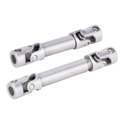 2Pcs Stainless Steel Center Drive Shafts for 1/18 RC Crawler Car Redcat Ascent-18 Upgrade Parts