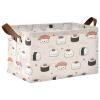 IBGIKWH Cute Little Salmon Rice Ball Storage Bins Basket Storage Basket Clothes Hamper Storage Cubes Bin Blanket Basket Laundry Hamper view 1