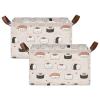 IBGIKWH Cute Little Salmon Rice Ball Storage Bins Basket Storage Basket Clothes Hamper Storage Cubes Bin Blanket Basket Laundry Hamper view 2