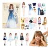Magnetic Dress Updoll - Princess Paperdoll Set, Portable Magnet Play Set, Easy Grip Traveldoll | Fun Princess Dress Up Game Kids view 1