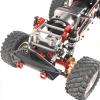 Aluminum Alloy Front Bumper with Electric Winch for M-JX H12Y H12Y+RC Car Upgrade Parts and Accessories(Red) view 2