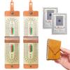 2PCS Travel Cribbage Board Game Set,Leather Foldable Cribbage Game with 6 Pags and 1 Playing Cards, Travel Portable Cribbage with Cards Storage Area, Board Games for Adults for Game Night view 1
